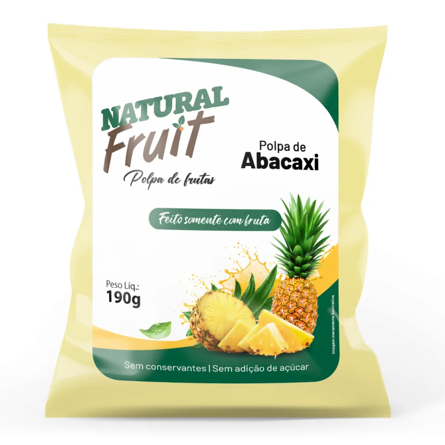 Polpa de Abacaxi Natural Fruit