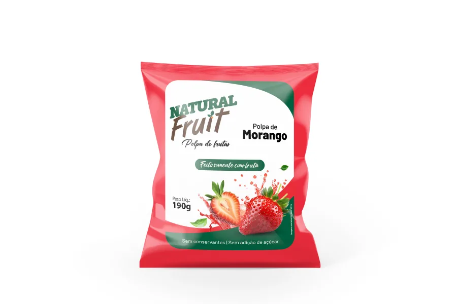 Embalagem de Polpa de Morango