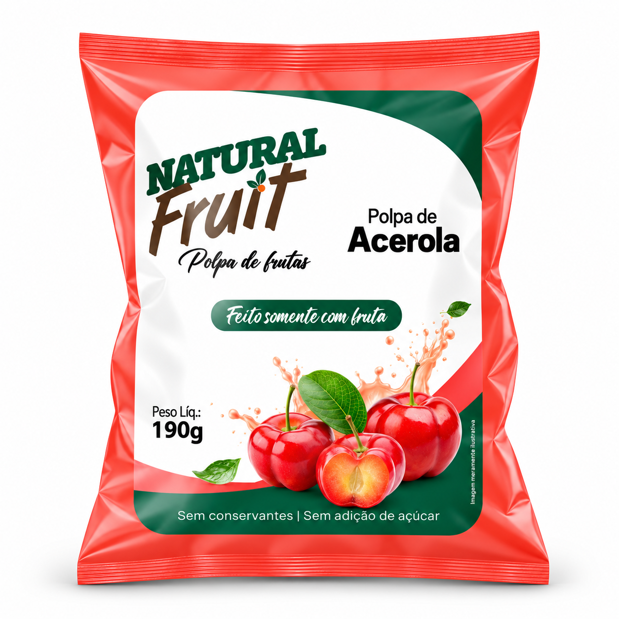 Embalagem de Polpa de Acerola