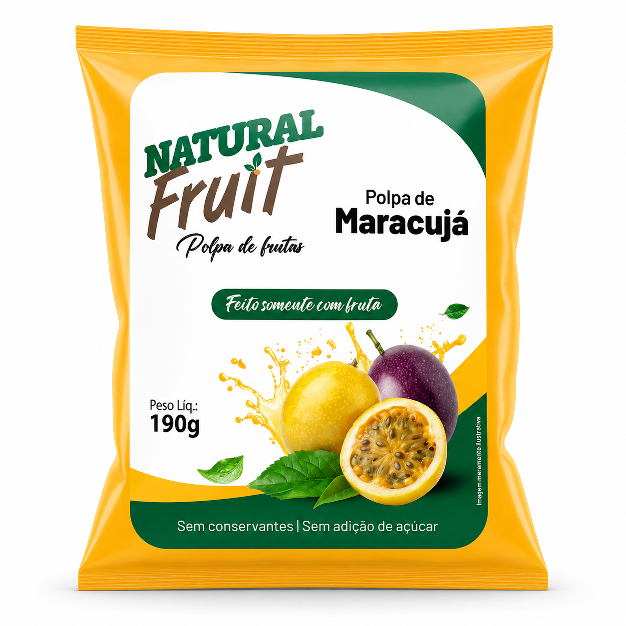 Embalagem de Polpa de Maracujá